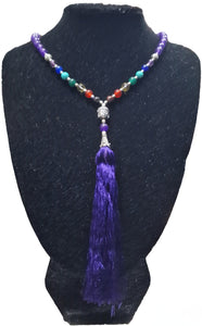 Stone Mala with Seven Chakra Stones