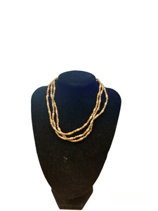 Oval with Round Beads - Three Rounds Tulsi