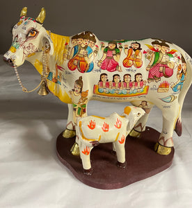 Cow with Calf and Demigods Deity