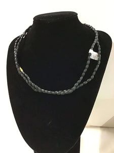 Black Tulasi Neckbeads - Two Round