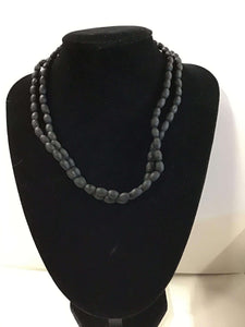 Black Tulasi Neckbeads - Two Round