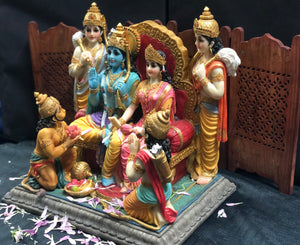 Sita Ram Family Deities 14" Murti