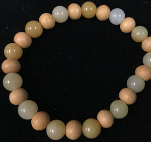 Multi Sandalwood Stone Bracelet (Various Designs)