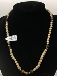 Tulasi Neckbeads + Stone - One Round (Various Stones)