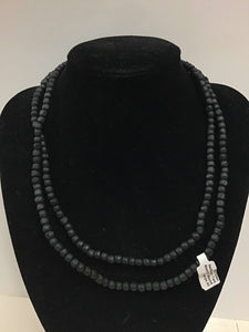 Black Tulasi Neckbeads - Two Rounds (Various Sizes and Designs)